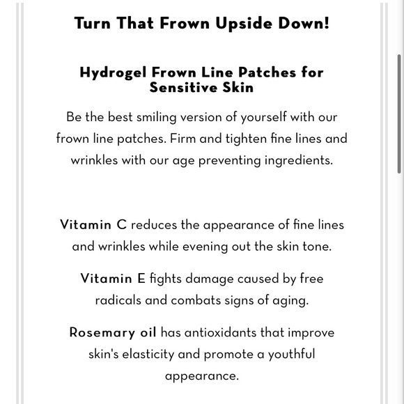 5 for 25⚡️Creme Shop Turn Frown Upside Down Fine Line Patch Face Mask Vitamin C - Picture 2 of 2